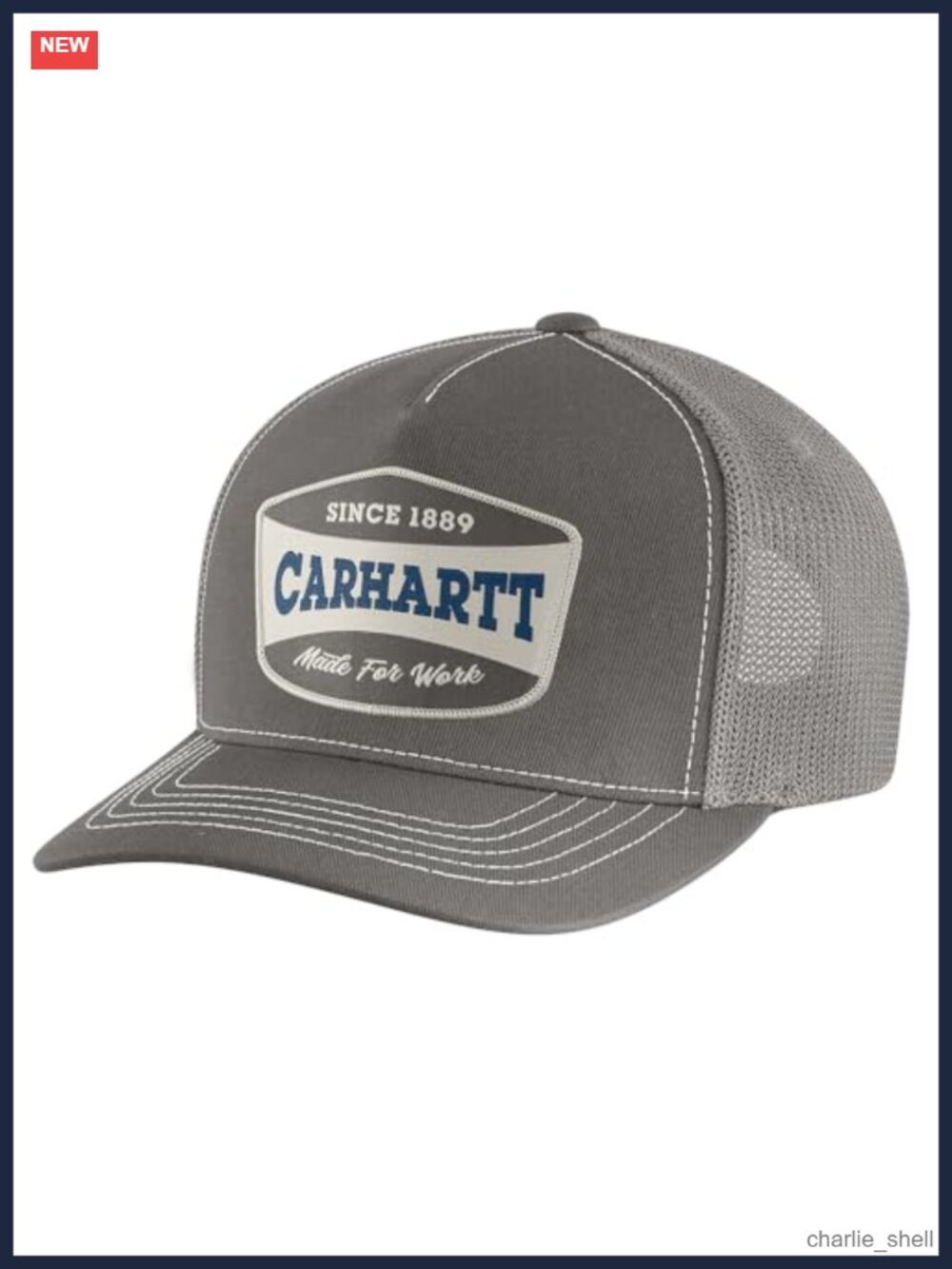 Carhartt Canvas Mesh-Back Patch Cap Baseball Hat Adjustable